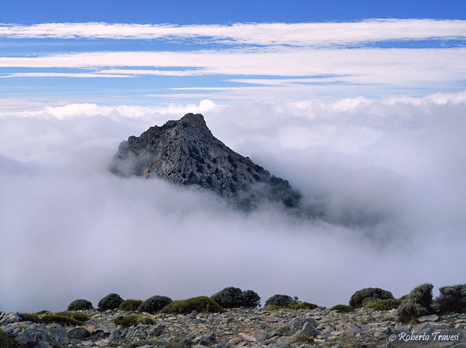 El Trevenque (2.079 m) sobre un mar de nubes