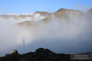 Espectro de Brocken sobre el río San Juan