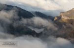 Nieblas otoñales en el valle del Monachil